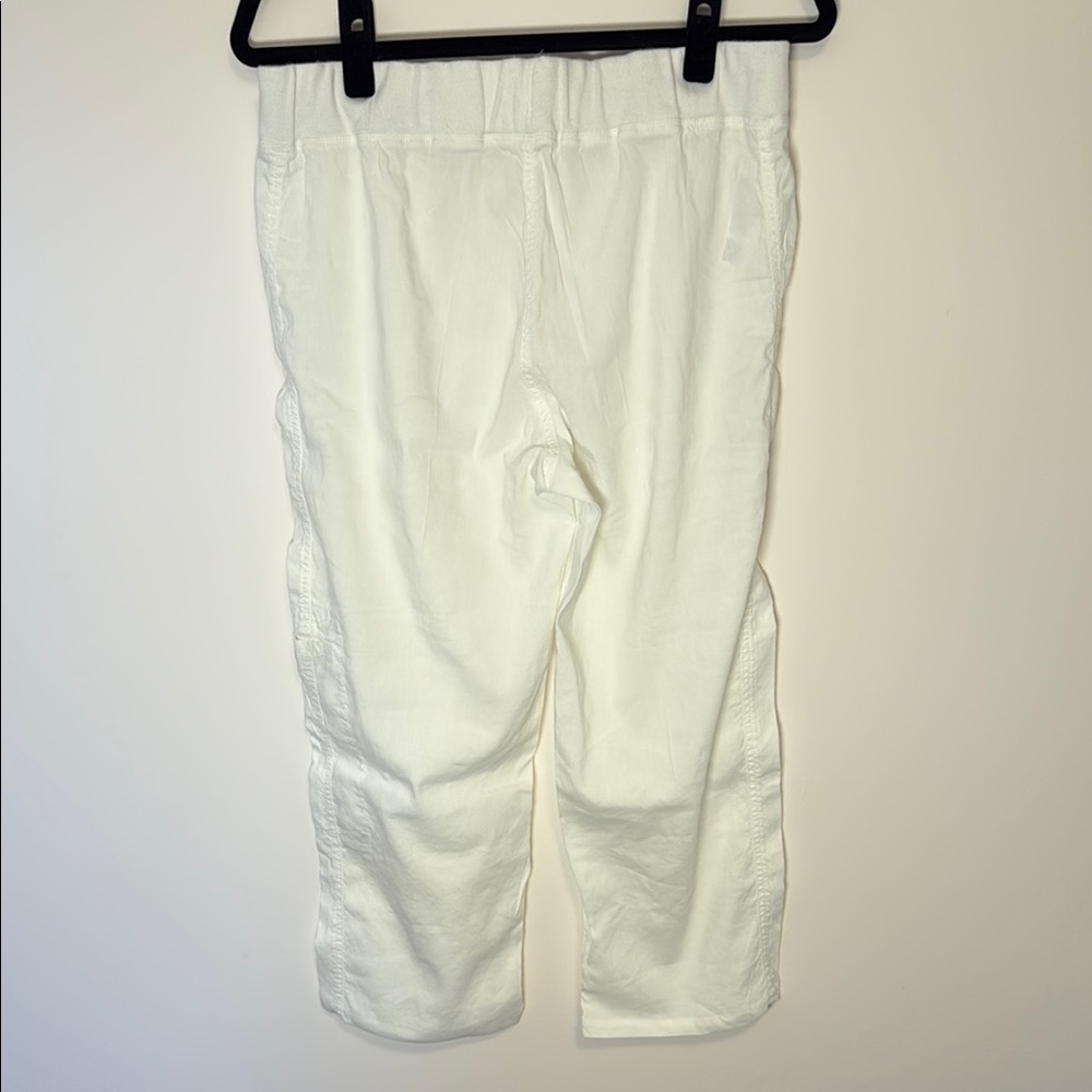 Eileen Fisher White Cropped Pants with pockets Size S/P RUNS BIG - Picture 6 of 9